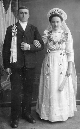 bröllopsfoto 25 okt 1919  peter o maria norberg